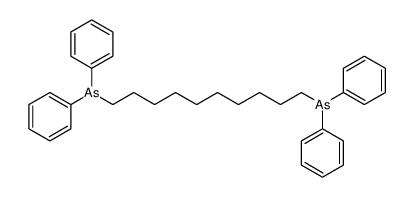 10-diphenylarsanyldecyl(diphenyl)arsane Structure