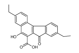 3,9-diethyl-5-hydroxy-7-oxobenzo[c]fluorene-6-carboxylic acid Structure