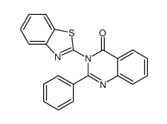 3-(1,3-benzothiazol-2-yl)-2-phenylquinazolin-4-one结构式