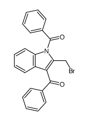 1,3-dibenzoyl-2-bromomethylindole Structure