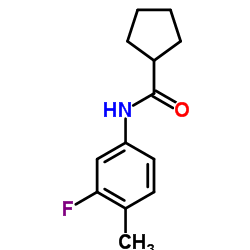 Cyclopentanecarboxamide, N-(3-fluoro-4-methylphenyl)- (9CI) Structure