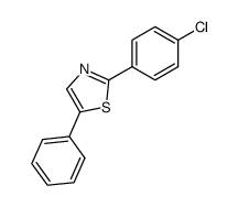 2-(4-chlorophenyl)-5-phenylthiazole结构式