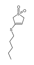 3-(pentylthio)-2,5-dihydrothiophene 1,1-dioxide结构式