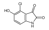 4-chloro-5-hydroxy-1H-indole-2,3-dione结构式
