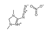 3-azido-1,4-dimethyl-1,5-dihydro-1,2,4-triazol-1-ium,nitrate结构式