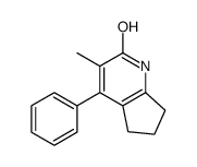 3-methyl-4-phenyl-1,5,6,7-tetrahydrocyclopenta[b]pyridin-2-one结构式