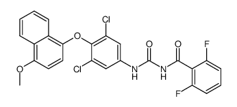 1-(3,5-dichloro-4-[4-methoxy-1-naphthoxy]phenyl)-3-(2,6-difluorobenzoyl)urea结构式