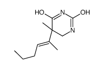 5-hex-2-en-2-yl-5-methyl-1,3-diazinane-2,4-dione Structure