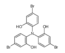 5-bromo-2-(4-bromo-N-(4-bromo-2-hydroxyphenyl)-2-hydroxyanilino)phenol结构式