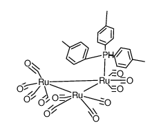 undecacarbonyl (tris(4-methylphenyl)phosphino) triruthenium结构式