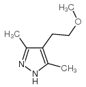 4-(2-methoxyethyl)-3,5-dimethyl-1H-pyrazole结构式