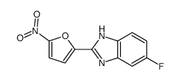 5-fluoro-(2'-nitrofuryl)-2-benzimidazole structure