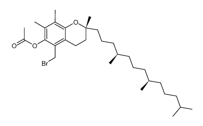 6-O-acetyl-5-bromomethyl-(2R,4'R,8'R)-γ-tocopherol Structure