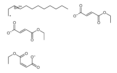 ethyl (Z,Z,Z)-9-dodecyl-9-[(4-ethoxy-1,4-dioxobut-2-enyl)oxy]-4,7,11-trioxo-3,8,10-trioxa-9-stannatetradeca-5,12-dien-14-oate结构式