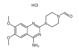 4-amino-6,7-dimethoxy-2-(4-formylpiperazino)quinazoline hydrochloride Structure