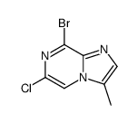 8-bromo-6-chloro-3-methylimidazo[1,2-a]pyrazine Structure