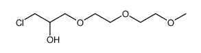 1-chloro-3-((2-(2-methoxyethoxy)ethoxy)methyl)propan-2-ol结构式