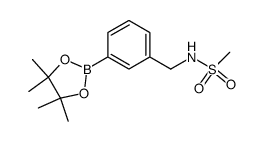 N-[3-(4,4,5,5-tetramethyl-1,3,2-dioxaborolan-2-yl)benzyl]methanesulfonamide Structure