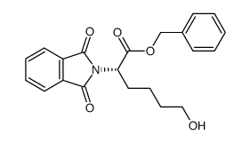 (S)-2-phthalimido-6-hydroxyhexanoic acid, phenylmethyl ester Structure
