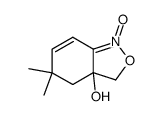 3a-hydroxy-5,5-dimethyl-1-oxy-3,3a,4,5-tetrahydro[2,1]benzisoxazole结构式