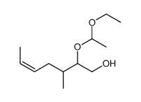 2-(1-ethoxyethoxy)-3-methylhept-5-en-1-ol结构式