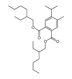 bis(2-ethylhexyl) 4-(isopropyl)-5-methylphthalate structure