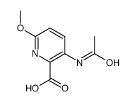 3-acetylamino-6-Methoxy-pyridine-2-carboxylic acid structure