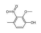 2-Methoxy-4-methyl-3-nitro-phenol Structure