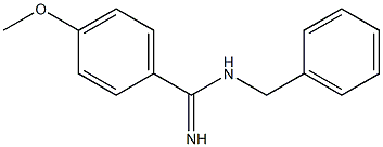 N-benzyl-4-methoxybenzamidine Structure