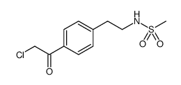 Methanesulfonamide, N-[2-[4-(2-chloroacetyl)phenyl]ethyl] Structure