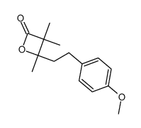4-(2-(4-methoxyphenyl)ethyl)-3,3,4-trimethyloxetan-2-one Structure