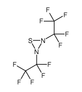 2,3-bis(1,1,2,2,2-pentafluoroethyl)thiadiaziridine结构式