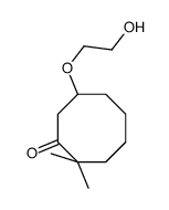 7-(2-hydroxyethoxy)-2,2-dimethylcyclooctan-1-one结构式