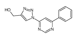 [1-(6-phenylpyrimidin-4-yl)triazol-4-yl]methanol Structure