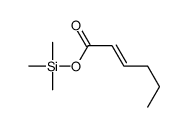 trimethylsilyl hex-2-enoate结构式