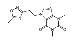 7-[2-(5-methyl-1,2,4-oxadiazol-3-yl)-ethan-1-yl]-theophylline Structure