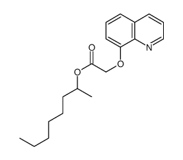 octan-2-yl 2-quinolin-8-yloxyacetate结构式