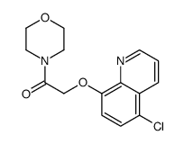 2-(5-chloroquinolin-8-yl)oxy-1-morpholin-4-ylethanone Structure