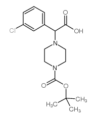 2-(4-Boc-哌嗪)-2-(3-氯苯基)乙酸图片