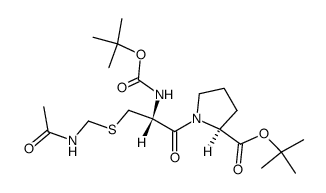 Boc-Cys(Acm)-Pro-OBut Structure