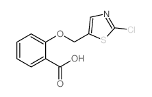 2-[(2-CHLORO-1,3-THIAZOL-5-YL)METHOXY]BENZENECARBOXYLIC ACID structure