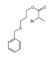 3-benzylsulfanylpropyl 2-bromopropanoate结构式