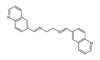 1-quinolin-6-yl-N-[2-(quinolin-6-ylmethylideneamino)ethyl]methanimine结构式