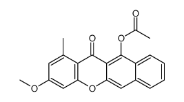 (3-methoxy-1-methyl-12-oxobenzo[b]xanthen-11-yl) acetate结构式