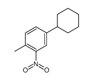 4-cyclohexyl-1-methyl-2-nitrobenzene结构式