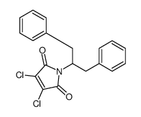 3,4-dichloro-1-(1,3-diphenylpropan-2-yl)pyrrole-2,5-dione结构式