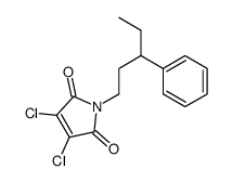 3,4-dichloro-1-(3-phenylpentyl)pyrrole-2,5-dione结构式