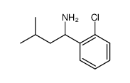 1-(2-chlorophenyl)-3-methylbutan-1-amine结构式