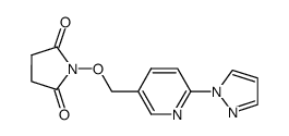 2-(1-pyrazolyl)-5-pyridyl-N-methoxysuccinimide Structure