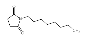 2,5-Pyrrolidinedione,1-octyl- Structure